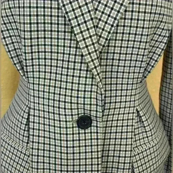 Joie “Martia C” Blazer In Camel Multi Check Size 2 New Without Tags! - Picture 8 of 12